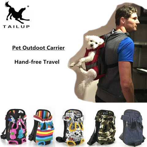 [TAILUP] Dog Carriers Fashion Red Color Travel Dog Bag Backpack Breathable Pet Bag Pet Puppy Carrier Christmas Gifts PY0002