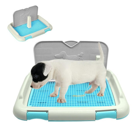 Adeeing Portable Pet Dog Cat Toilet Tray with Column Urinal Bowl - 50% Off