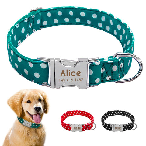 Personazlied Dog Collar Customized - Anti-lost Nameplate Tags Collars