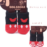 lovely pet Fashion Pets Dogs Socks 4Pcs Cute Puppy Dogs Pet Knits Socks Anti Slip Skid Bottom