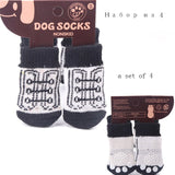 lovely pet Fashion Pets Dogs Socks 4Pcs Cute Puppy Dogs Pet Knits Socks Anti Slip Skid Bottom