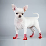 Winter Pet Dog Shoes Anti-Slip Knit Socks Small Dogs Cat Shoes Chihuahua Thick Warm  Paw Protector Dog Socks Booties Accessories