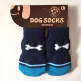 lovely pet Fashion Pets Dogs Socks 4Pcs Cute Puppy Dogs Pet Knits Socks Anti Slip Skid Bottom