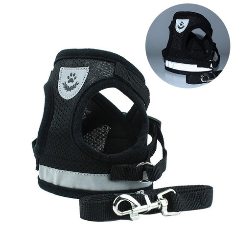 Dog Cat Harness - Pet Adjustable Reflective Vest